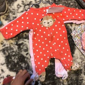 2 Newborn cute 💗 sleepers animals set